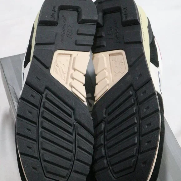 NEW BALANCE 997 Black Beige 'Patchwork' Sneakers Sz 10 Men New In Box - Picture 11 of 13